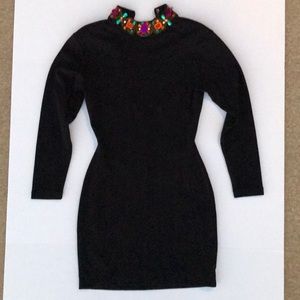 Large Fusion Wool-Blend Mini Dress - Vintage